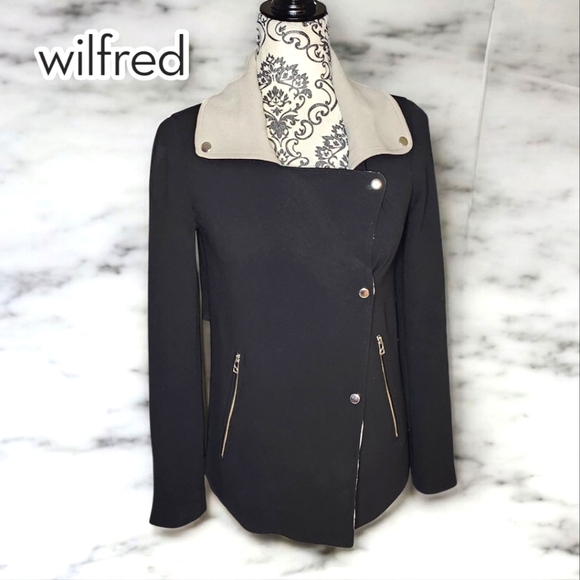 Aritzia Jackets & Blazers - ARITZIA WILFRED Black & Cream Jacket - XXSmall